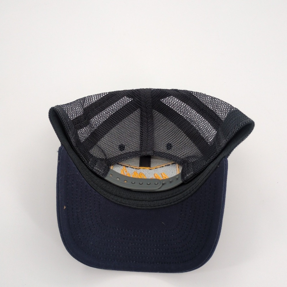 Mollys By Day Trucker Hat Lotties Pub Chicago Navy Blue Mesh Cap Dome Headwear - Picture 2 of 4